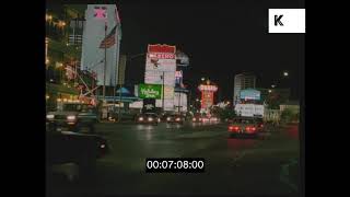 1980s Las Vegas Strip, Driving POVs, HD from 35mm
