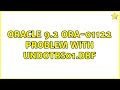 Oracle 9.2 ORA-01122 problem with UNDOTBS01.DBF (2 Solutions!!)