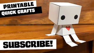 Arts and crafts are more cool than ever | New paper toy printable coming soon | Kooky Craftables