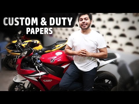 How to check Custom Papers of Imported bikes in India !!! How to check Custom Papers of Imported bikes in India !!!