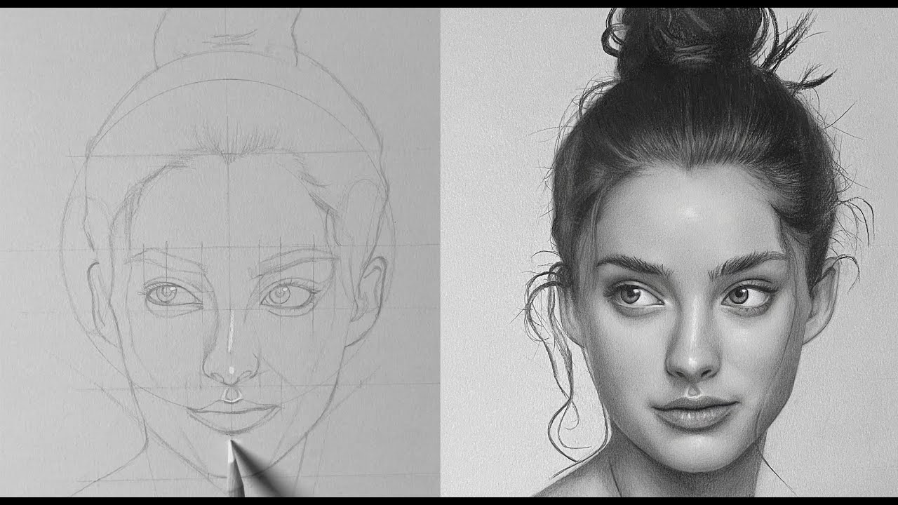 Portrait Drawing Time Lapse Youtube