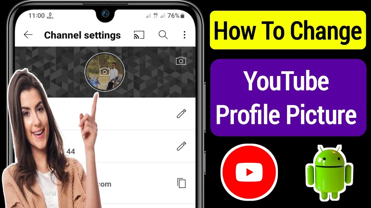 How To Change YouTube Profile Picture (Update 2023) | Change YouTube ...