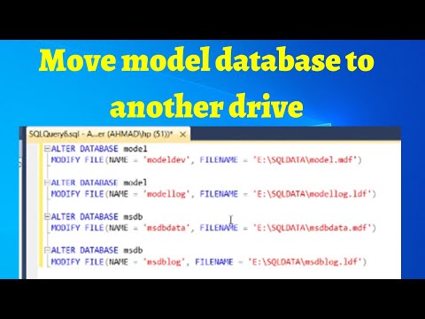 12 How to move msdb database to another drive in SQL Server