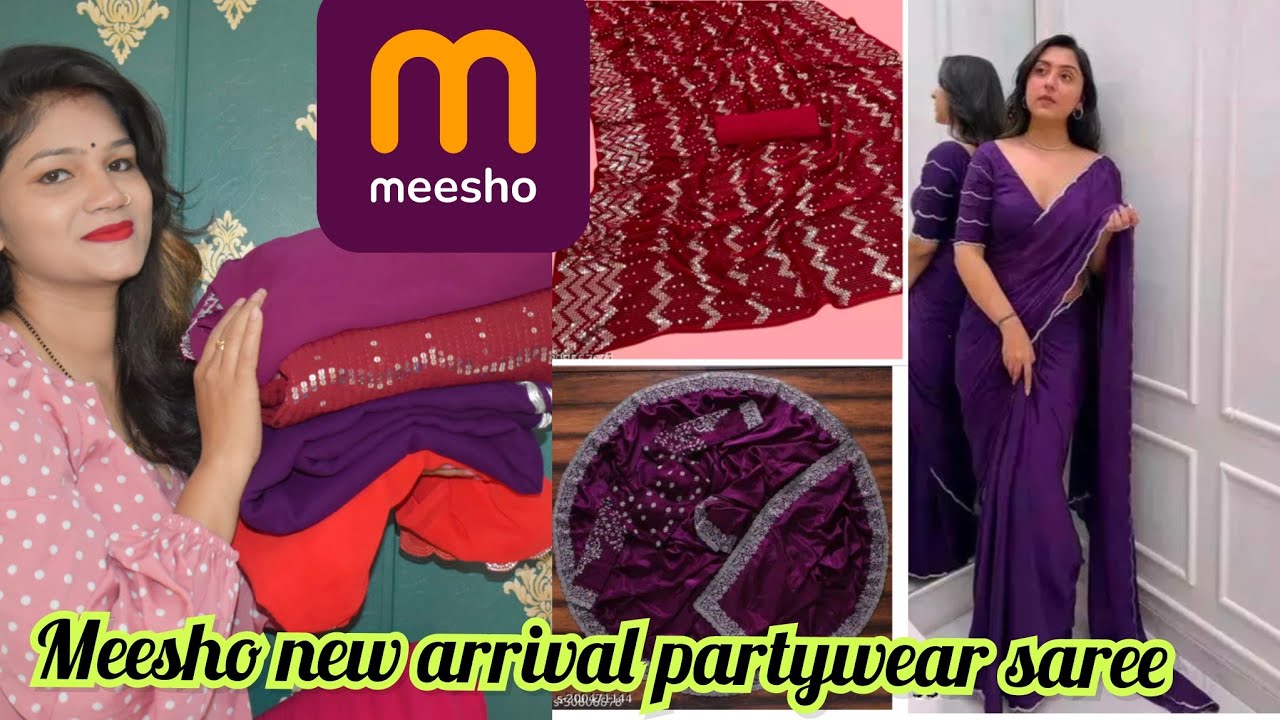 Meesho Trending Partywear Special Saree Haul рџ Starting 450rs Latest