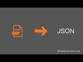 How to Convert HTML table code to JSON online?