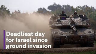 Israel-Hamas war: 21 Israeli soldiers killed in single incident