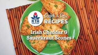 KTA's Quick \u0026 'Ono Recipes: Irish Cheddar \u0026 Sauerkraut Scones by Chef Ryan Covert