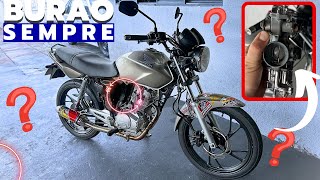 CARBURADOR DE STRADA VIVEU COM ESSE ACERTO NA TITAN 150 ORIGINAL 🔥