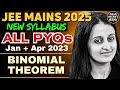 JEE 2025 BINOMIAL THEOREM |ALL PYQ's for JEE MAINS JAN-APR 2023 |EASIEST SOLUTIONS | NEHA AGRAWAL |