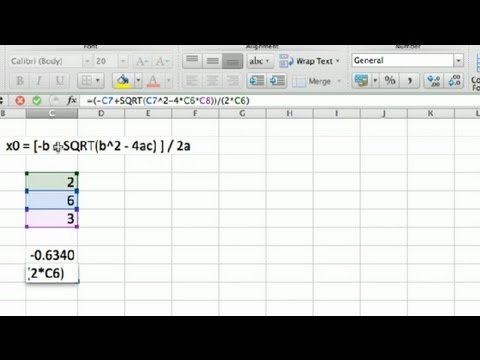 Quadratic Equations Using Excel : Using Microsoft Excel Quadratic Equations Using Excel : Using Microsoft Excel