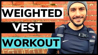 Calisthenics Weighted Vest Workout At Home | 30 Minute Lower Body Weight Vest Circuit