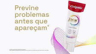 Nova fórmula de Colgate Total: previne os problemas bucais antes que apareçam*.