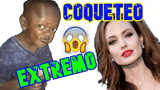 COQUETEO EXTREMO!!!!  negrito y Angelina Jolie