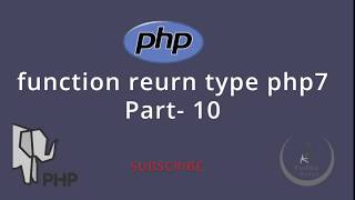 PHP Basic Tutorial Bangla Part- 10 (function reurn type php7)