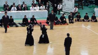 2016 関東学生剣道優勝大会 準決勝 國士舘 vs 東海大 先次五中