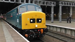 45118+47711 @ Man/Vic. HST 43089/159 @ Stalybridge + loco's 66613/741/540 67012 Friday 08/11/2024