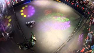 Robowars Vivid Sydney 2015 - Das Boot vs Scarab - Round 1 - Fight 2