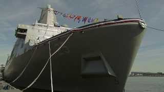 USS Somerset (LPD 25) Commissioning Ceremony (HD)