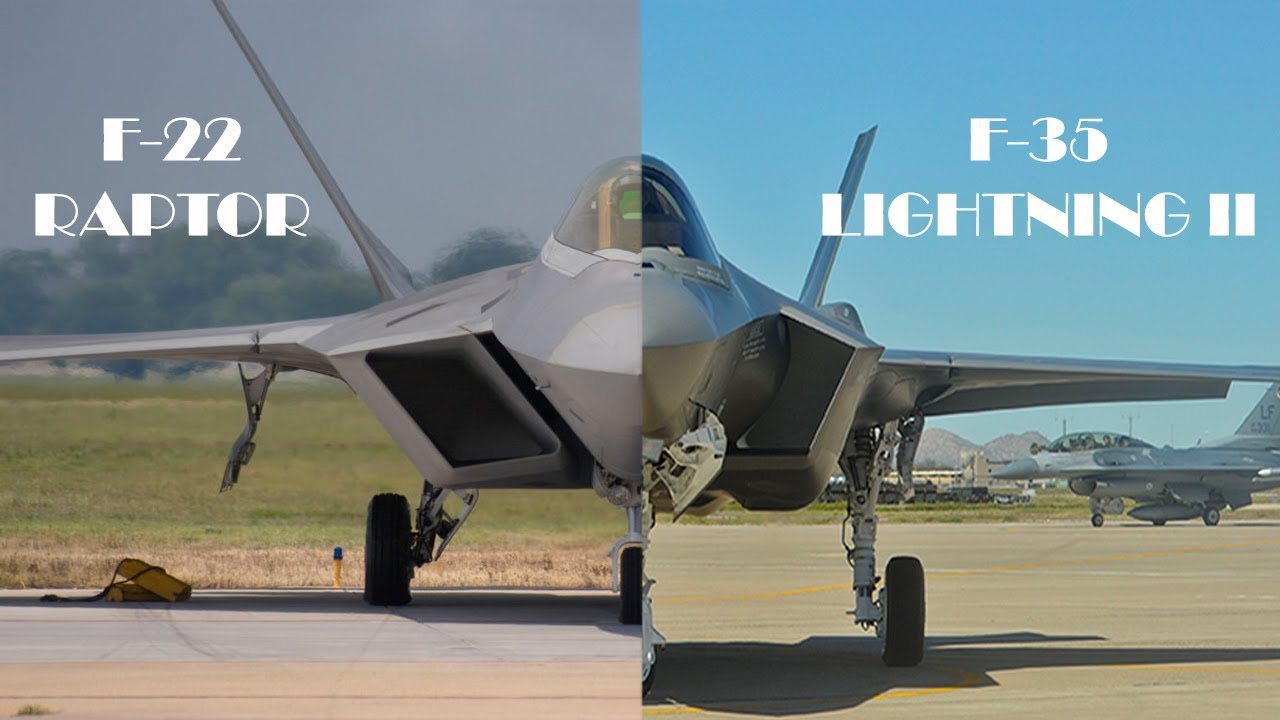 F-22 Raptor Vs F-35 Lightning II | Defence Command - YouTube