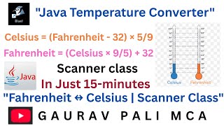 Java Program: Fahrenheit to Celsius & Vice Versa | Using Scanner Class | Temperature Converter