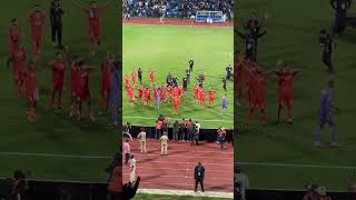Indian football team singing Vande Mataram after winning the SAFF championship 2023 #shorts #finals