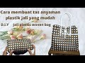 how to make easy woven plastic jali bags