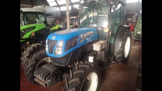 NUEVO TRACTOR FRUTERO CON CABINA NEW HOLLAND T4 105F