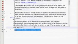 Java GUI Tutorial 23 Opening new window