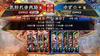 【三国志大戦】呂布大水計vs継往開来【2020.1.1】