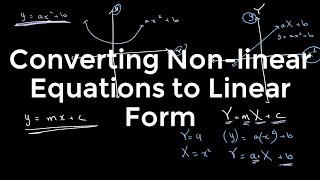 Converting Non linear Equations to Linear Form | O Level Additional Mathematics