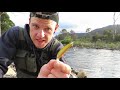 tfa 22 9 brown trout with hawk sniper lure mersey river @ liena