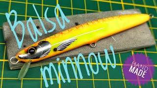 Balsa Minnow Lure Making Tutorial - part 1 Jak zrobić wobler z balsy