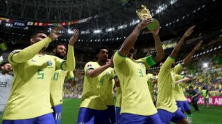 FIFA 23 - Brazil FIFA World Cup 2022 Full Tournament Playthrough (PS5)
