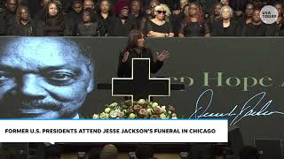 Full Kamala Harris speech celebrates Jesse Jackson at funeral: 'He did not waste time waiting'