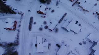 Drone Parrot Bebop 2 Winter and Snow in north Sweden HD