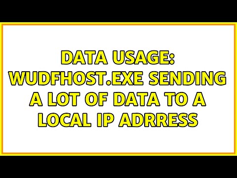 Data usage: wudfhost.exe sending a lot of data to a local IP adrress