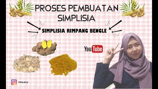 CARA MEMBUAT SIMPLISIA DARI RIMPANG BENGLE