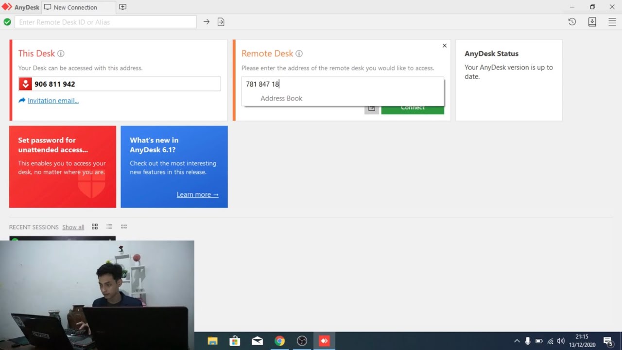 Tutorial Remote Desktop Menggunakan Anydesk Youtube