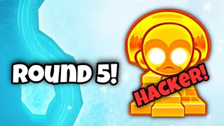 This Hacker Bought A Temple On Round 5! (BTD Battles)