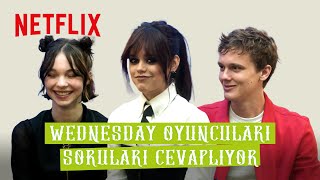 Wednesday | Wednesday Oyuncuları Soruları Cevaplıyor | Netflix