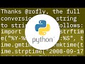 How to convert local time string to UTC?