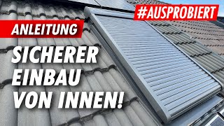 VELUX Solar-Rollladen Einbau 🔴 SICHERE Montage von INNEN