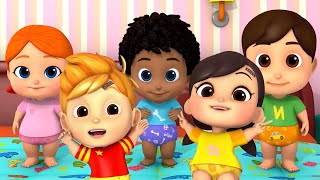 Five Little Babies Jumping On The Bed Song for Children