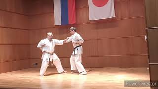 Tameshiwari Uechi ryu karate Okikukai / Japanese Embassy in Moscow Russia / Sensei Rubin