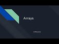iGCSE Computer Science - Python - 2D Arrays