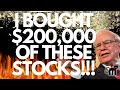 ⚠️ I JUST BOUGHT $200,000 OF THESE STOCKS! ⛔️ (BEST STOCKS TO BUY NOW)