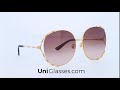 gucci gg0595s 008 64 17 135 gold gold brown sunglasses