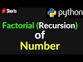 Python Program Find Factorial of a Number Using Recursion #shorts