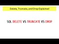 SQL Delete vs Truncate vs Drop Explained Using Simple Example
