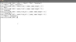 Ruby enumerable find and find_all methods